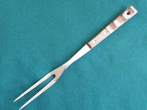 Vintage Prestige Carving Fork Wooden Handle Cutlery - Picture 1 of 4