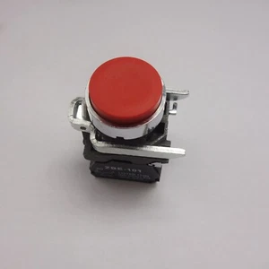 1PZ INTERRUTTORE A PULSANTE 22MM in metallo adatto per XB4BL45 ROSSO 1NC/1NO Proiezione push - Foto 1 di 7