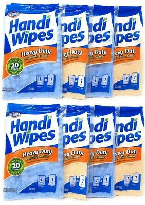 CLOROX Handi Wipes Heavy Duty Reusable handy Cloths, Color May Vary 3 Count (8 Packs)