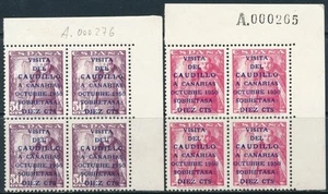 Spain - Canarias 1951/2 Stamps / Block Of 4 / de Luxe / / MNH - Picture 1 of 1