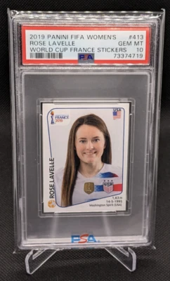 Rose Lavelle - 2019 Panini Women's World Cup Sticker #419 PSA 10 - Image 1 of 3