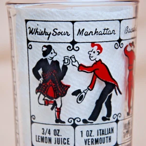 Coctelero de Colección Recetas de Mediados de Siglo con Rey, Bailarines de Flamenco, Retro Sin Top - Imagen 1 de 7