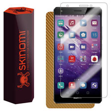 Skinomi TechSkin - Gold Carbon Fiber Skin & Screen Protector for Huawei Mate S