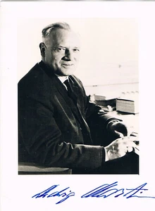 Ludwig Martin 1909-2010 autógrafo genuino 5"x7" foto firmada Generalbundesanwalt - Imagen 1 de 1