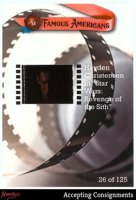 2021 Historic Autographs Famous Americans Film Clip Hayden Christensen /125 REEL - image 1 of 2