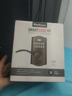 Teclado de entrada sin llave Kwikset SmartCode 955 grado comercial 10 botones veneciano B Foto 1 de 4