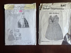 Patterns-‘Heidi Marsh’ 1863 Ball Gown, ‘Period Impressions’ 1845 Day Dress - Picture 1 of 12