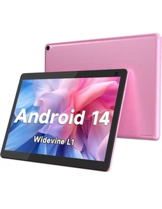 COOPERS Tablet 10 inch, Android 14 Tablet (pink) - Picture 1 of 7