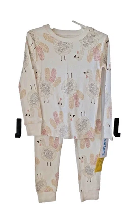NWT Carter's Thanksgiving Pajama Set Unisex 5T Girls Boys Turkey Holiday  - Image 1 of 3