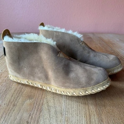 Zapatillas de botas de gamuza de oveja LL Bean Wicked Good para hombre talla 12M excelentes Foto 1 de 4