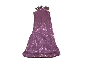 Welaken Mädchen Größe 14Y Pailletten Netz/Perlen Prinzessin langes formelles ärmelloses Kleid - Bild 1 von 7