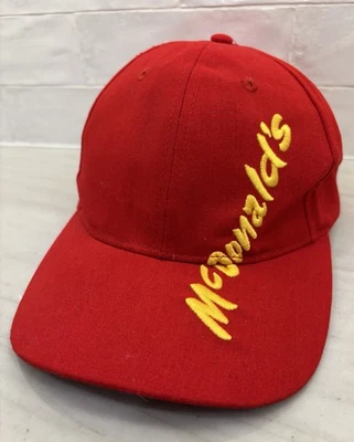 Gorra de béisbol ajustable estilo neón retro para restaurante McDonalds roja Foto 1 de 4