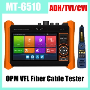 MT-6510 5.4" 4K H.265 IP, 8MP ADH/TVI/CVI Camera Test PM VFL Fiber Cable Tester - Picture 1 of 16