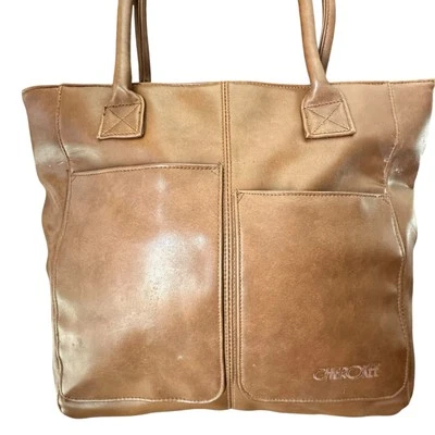 DE COLECCIÓN CHEROKEE X 90S Y2K Mujer Grande Bolso de Mano Bolso Marrón con Cremallera  Foto 1 de 4