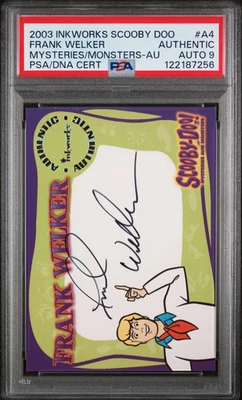 2003 Inkworks Scooby Doo Mysteries Autograph Frank Welker Fred #A4 PSA Auto 9 - Image 1 of 2