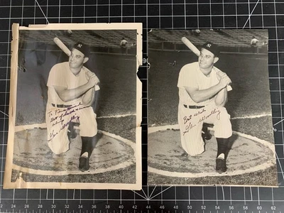 Lote Años 40 50 Gene Woodling Original Firmado/Autógrafo, Foto 8x10 Yankees de Nueva York Foto 1 de 4