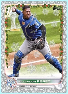 SALVADOR PEREZ Royals 2022 Topps Walmart Holiday Mega "Metallic Parallel" #HW51 - Picture 1 of 2