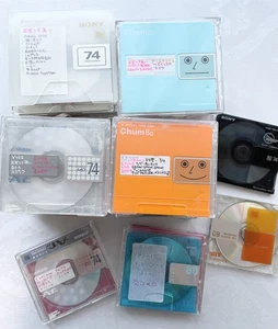 MD Mini Disc bespielt Posten 44 Victor/SONY etc Index zufällige Hülle oder ohne Hülle JP - Bild 1 von 7