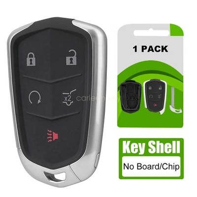 For Cadillac ATS CTS XTS 2015 2016 2017 2018 2019 Remote Car Key Fob Shell Cover - Image 1 of 4