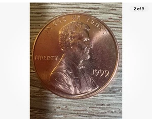 1999 US Lincoln Penny, no Mint Mark, Close AM, Rare Coin, Error - Picture 1 of 6