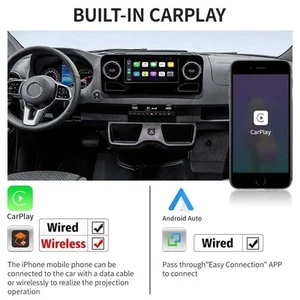 For 2019-2021 Benz Sprinter Android Car Stereo Radio Carplay Tesla Screen HD GPS - Picture 1 of 15