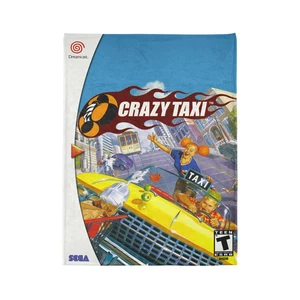 Crazy Taxi 2001 Sega Dreamcast Game Cover Flannel Blanket - Retro Gaming - Picture 1 of 8