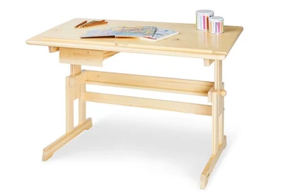 Kinderschreibtisch Lena, klar lackiert - Bild 1 von 4