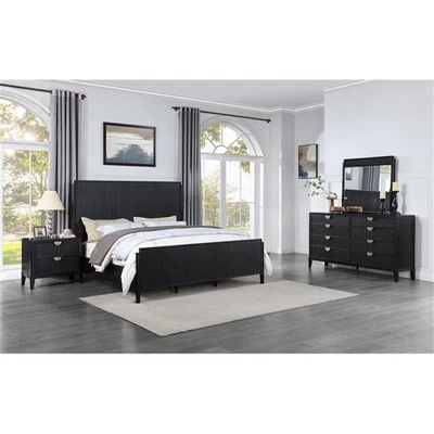 Coaster Brookmead 4-piece Wood California King Bedroom Set Black and Gray - Image 1 of 4