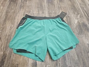Men's Lululemon Fast Free Road To Trail Green 6" Running Shorts LM7BL1S Size M - Picture 1 of 5