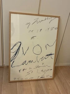Poster mostra Cy Twombly galleria Yvon Lambert 1980 seconda stampa 2021 - Foto 1 di 4