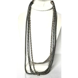 PANDORA 925 STERLING SILVER MULTI-STRAND NECKLACE SKY - Picture 1 of 12
