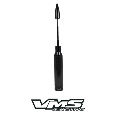 ANTENA BALA RETRÁCTIL CALIBRE 50 FIBRA CARBONO NEGRA PARA FORD MUSTANG 05-14 Foto 1 de 4