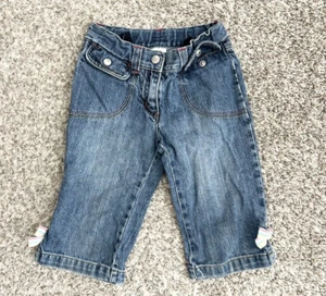 👖  Gymboree Jeans Girl's Size 4 Bows On Legs CUTE J40 - Picture 1 of 7