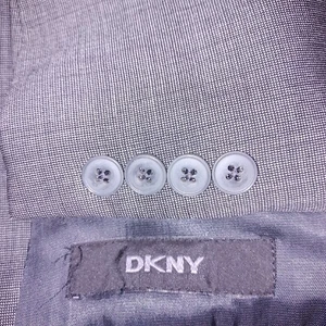 DKNY Blazer Para Hombre 39S Gris Traje Chaqueta Abrigo Deportivo Entrevista Clavo Vestido - Imagen 1 de 12
