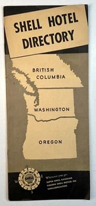 SHELL HOTEL DIRECTORY 1939 OREGON * WASHINGTON * BRITISH COLUMBIA * PRICE LIST - Picture 1 of 6