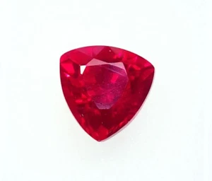 Piedra preciosa suelta con forma de billón de rubí rojo natural de 8,80 quilates certificada con regalo gratis - Imagen 1 de 7