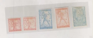 ESLOVENIA, SHS, Yugoslavia pruebas raras de delgado, papel para cigarrillos, sin chicle, - Imagen 1 de 2