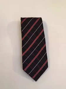 Covington Polyester Tie - Black and Red Plaid - Picture 1 of 3