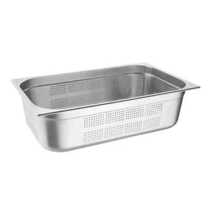 Vogue K842 Vassoio Gastronorm 1/1 in acciaio inox traforato 150 mm - Foto 1 di 3
