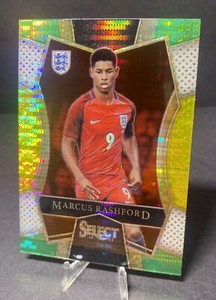 Marcus Rashford 2016-17 Select Green Yellow Pulsar Prizm Manchester United #151
