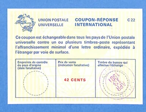 BUONI RISPOSTA INTERNAZIONALI - COUPON REPONSE - U.S.A. 42 CENTS (301095) - Imagen 1 de 2