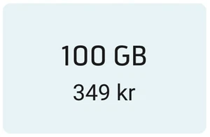 Telenor 100 GB Fastpris Voucher kod doładowanie TopUp code 349 SEK - Zdjęcie 1 z 4