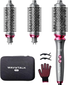 Wavytalk Pro Curling Brush Set | 3 Sizes, Ionic Hot Brush Styler, Dual Voltage - Picture 1 of 6