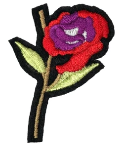 Patch Sew On Iron On Embroidered Clothing Hats Jackets Coat Wild FLOWER A193 - Picture 1 of 3