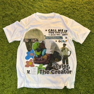 Vintage Tyler the Creator rap album graphic white t-shirt QT1956 - Picture 1 of 2