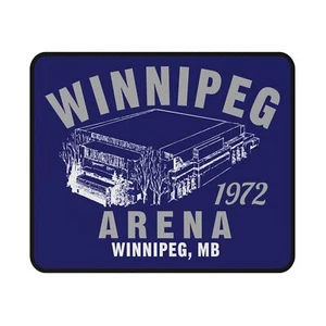 Winnipeg Arena 1972 Rubber Base NHL Computer Mouse Pad - Winnipeg Jets Hockey - Picture 1 of 5