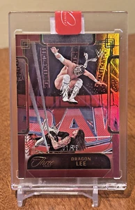 Dragon Lee FIRST ON PRINT /25 2024 Panini WWE Three Count Red Encased RAW LWO - Picture 1 of 3