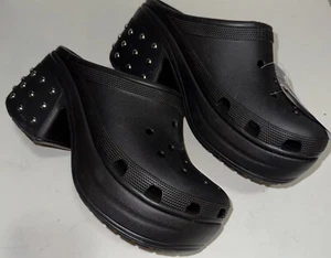 NEW Crocs Siren Studded Clog Black 209017 Size Men/11 Women/13 - Picture 1 of 7