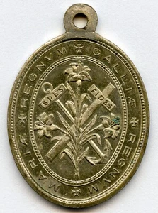 France Religious Marine Marie Concue Sans Peche Pendant Medal 33x24mm 6gr !!! - Picture 1 of 2