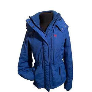 Abercrombie and Fitch Fleece Hoodie Blue Jacket Ships Fast - Picture 1 of 5